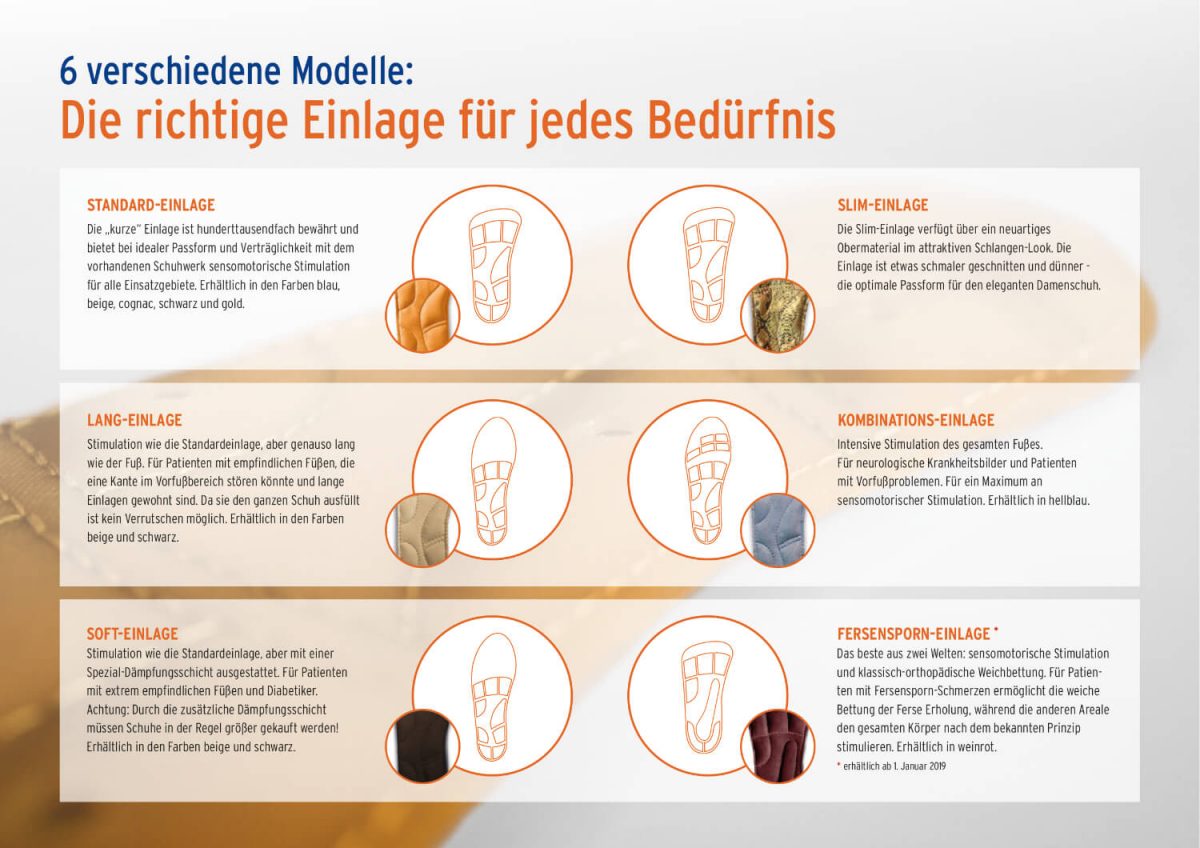 Sensomotorische Einlagen – Abbildung